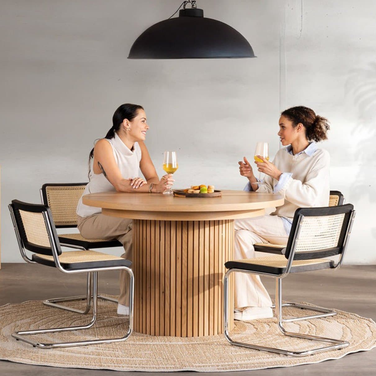 Mesa de Comedor Redonda Extensible - 6