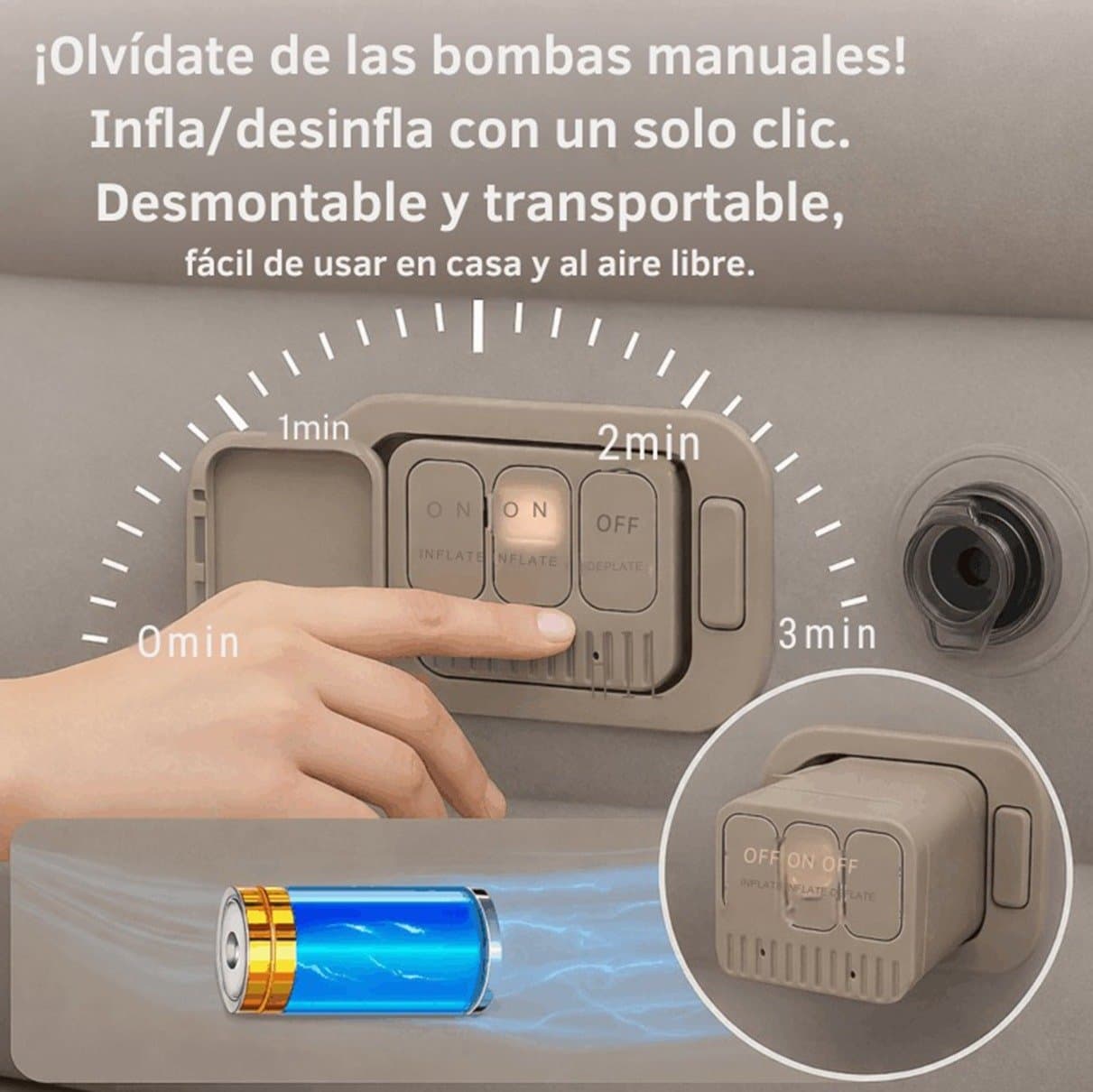 Colchón inflable doble confort - 4