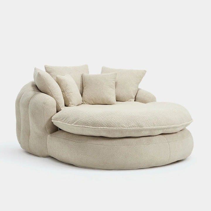 Sillón cocoon de chenilla - 6