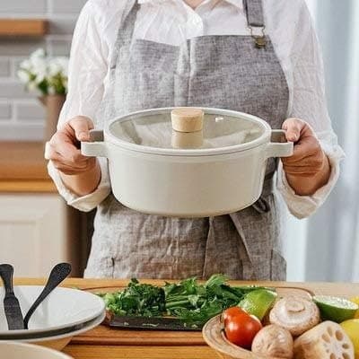 Juego de cacerolas y sartenes con revestimiento antiadherente de cerámica saludable, 11 piezas para inducción - 2