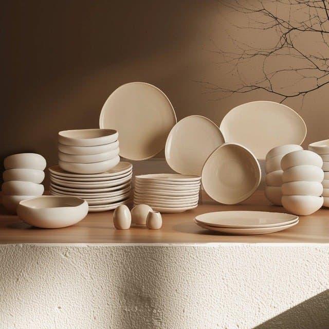 Vajilla de 55 Piezas para 12 Personas - Hogar | Veloria